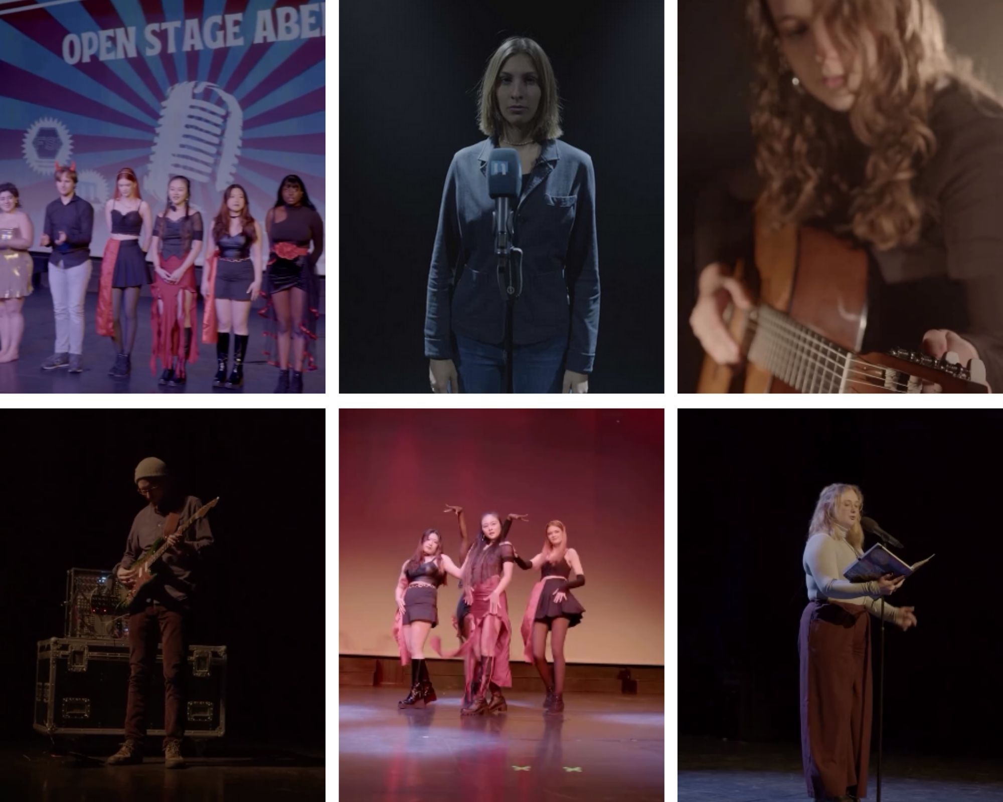 Performende des Open Stage Abends