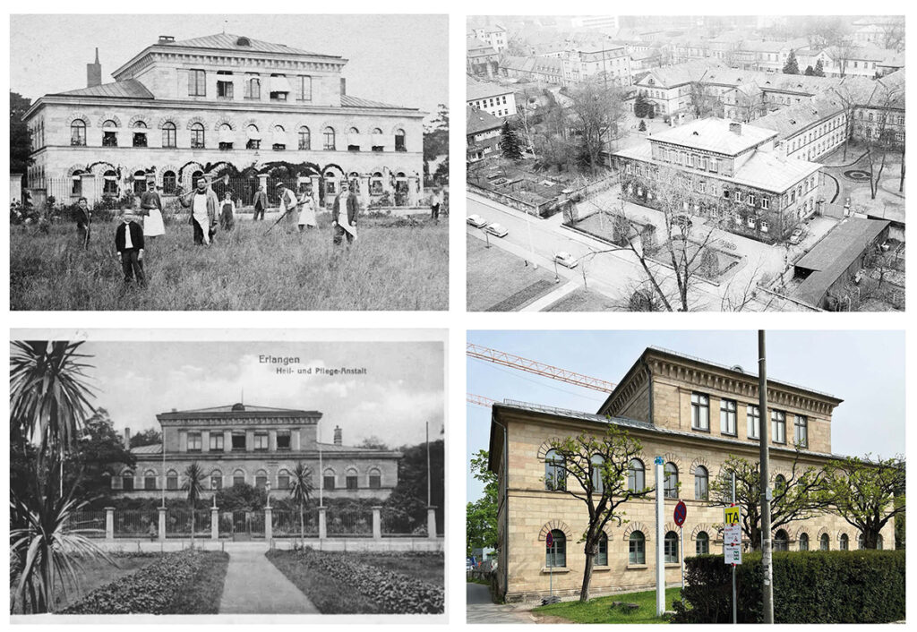 Collage aus 4 Fotos.