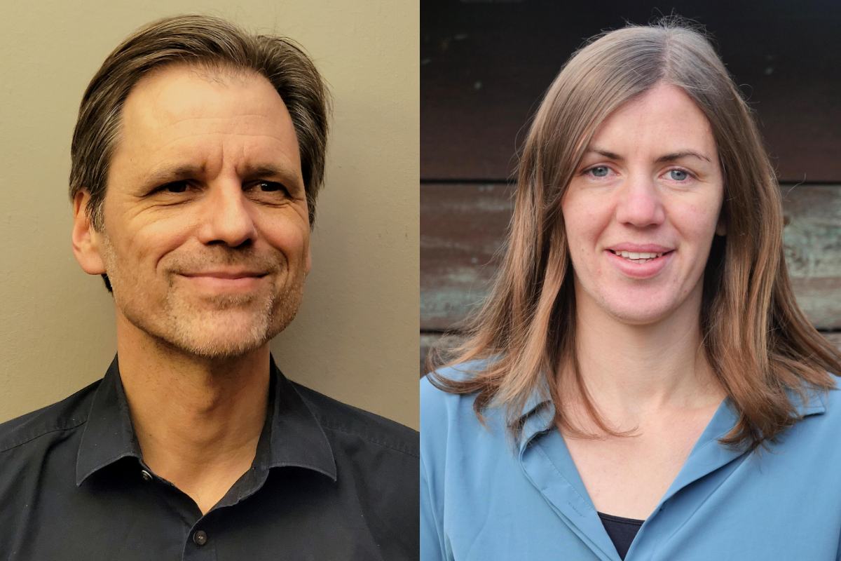 Collage aus Portraitbildern von Prof. Dr. Stephan Kröner und Dr. Lisa Birnbaum