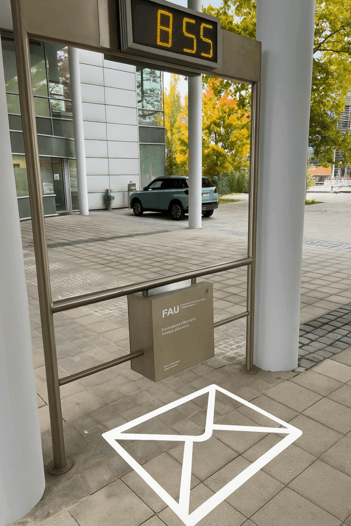 Der FAU-Briefkasten der Freyesleben 1