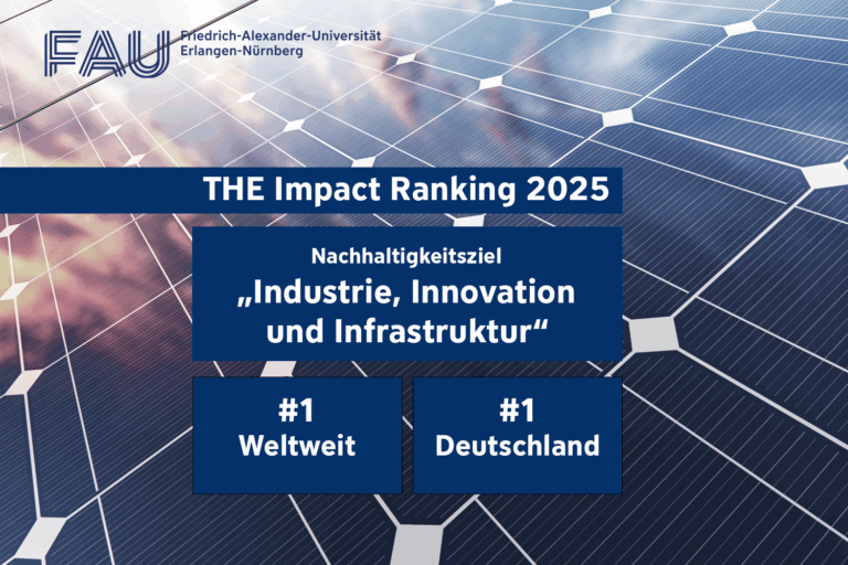 THE Impact Ranking bestätigt erneut die Innovationsstärke der FAU