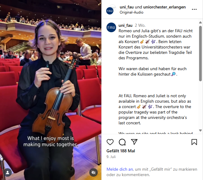 Hinter den Kulissen des Uniorchesters