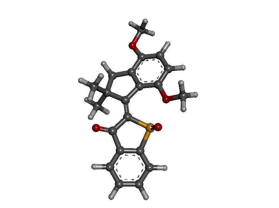 Animation of a molecular machine which will be built in the FAU project.