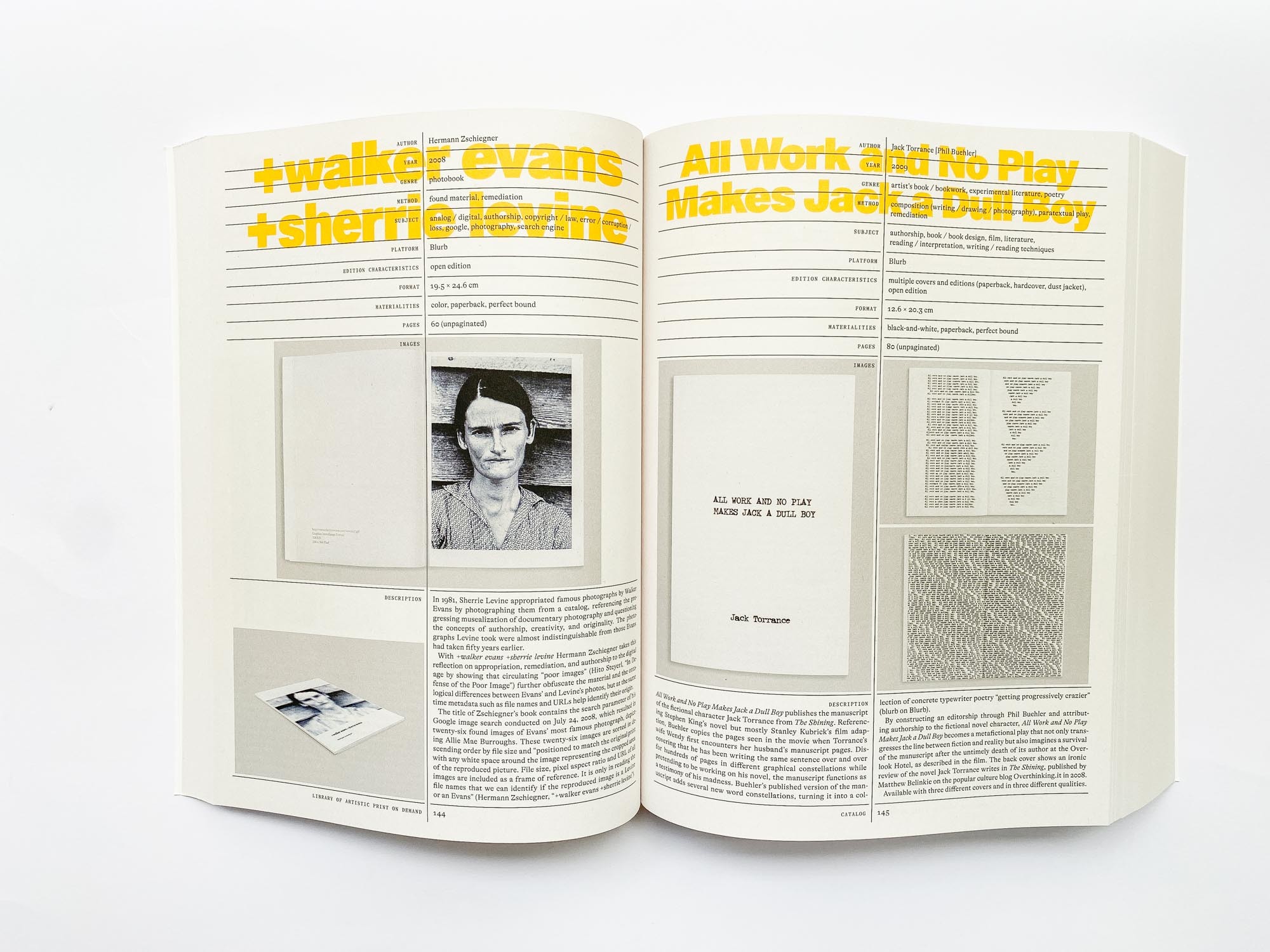 Spread of the catalog
